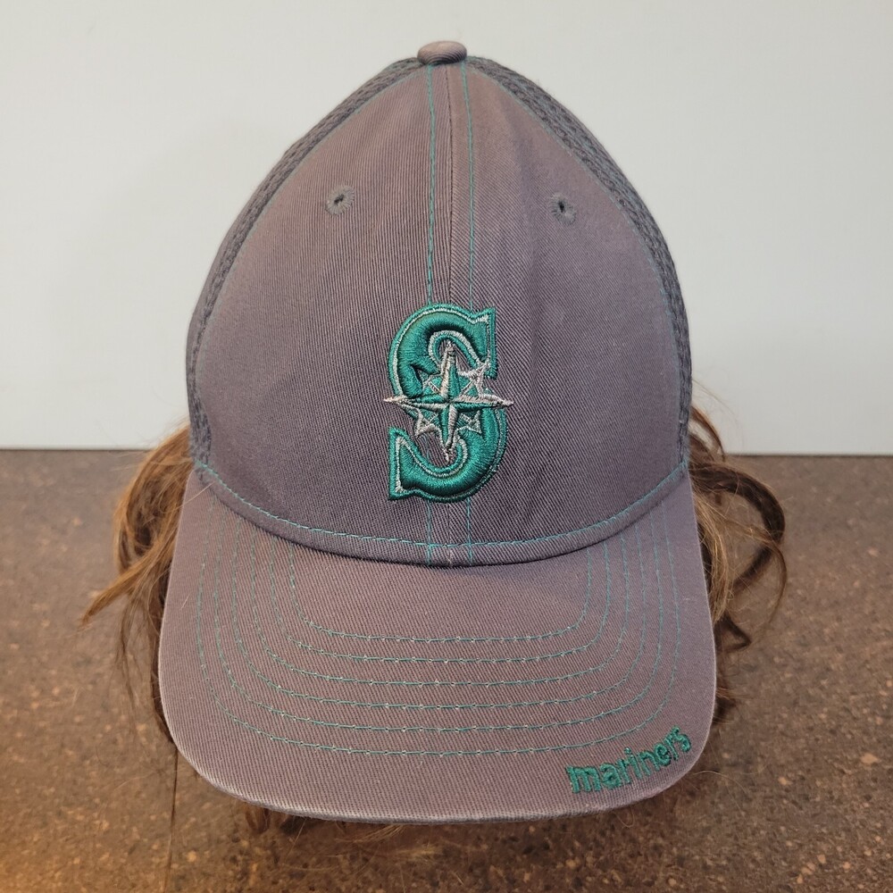 Seattle Mariners Baseball Cap Youth Gray New Era MLB Breathable Mesh Back Hat